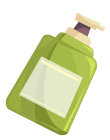 An illustration of soap bottle